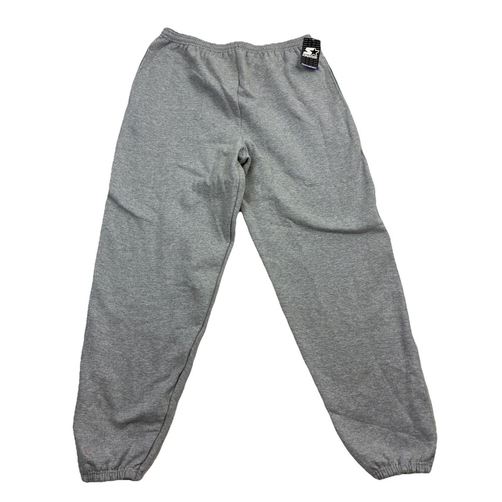 Vintage Starter Jogger Sweatpants Gray Drawstring Mens Small Deadstock
